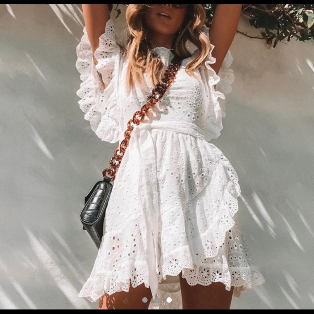 Trendy white dress